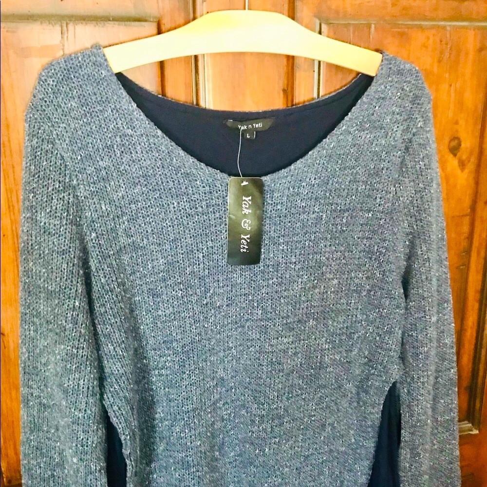 *NWT* Yak n Yeti Layered Sweater